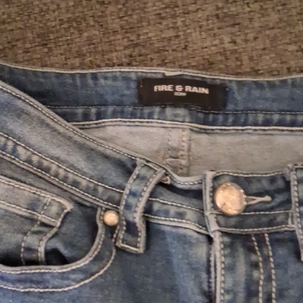 Blue Boot Cut Jeans with Classic Medium Wash